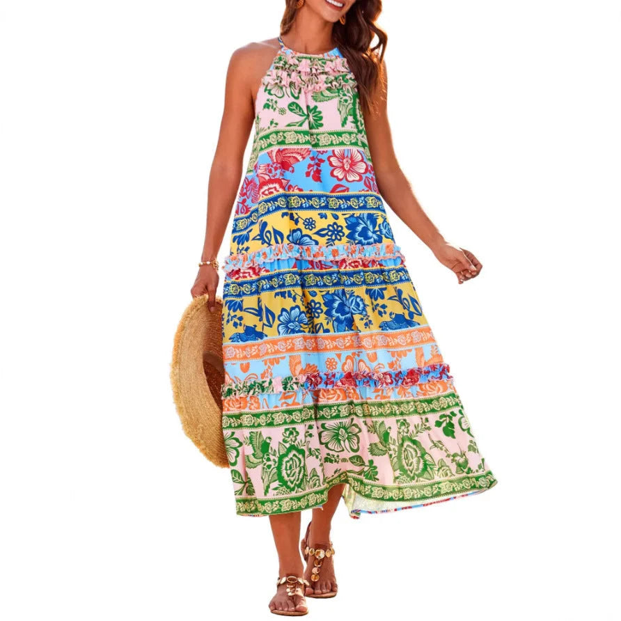 Aurelie | Boho Tiered Maxi Dress