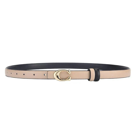 Reversible Thin C-Buckle Belt