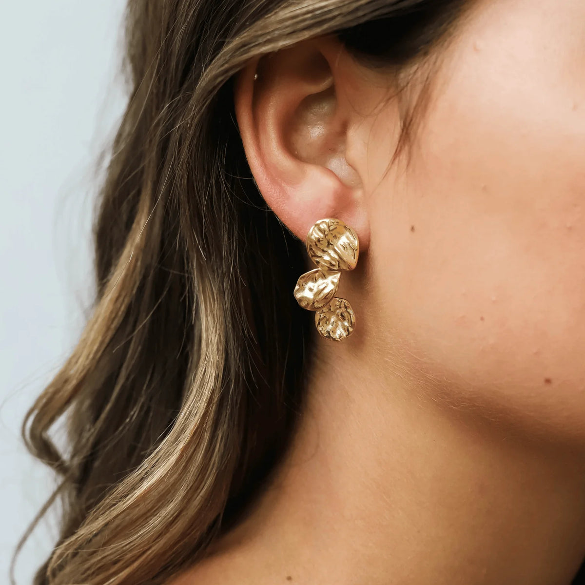 Alouette - Gold Sculptural Statement Earrings
