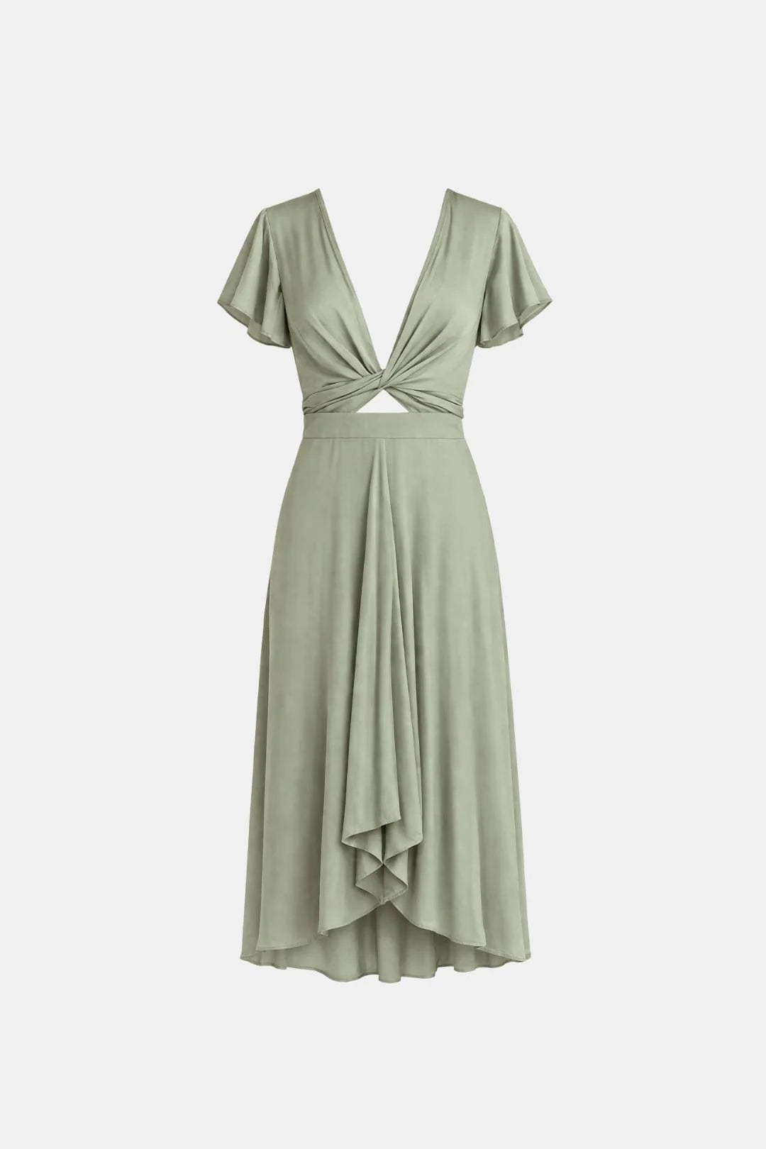 Sophia - Flowing Empire Waist Midi Dress