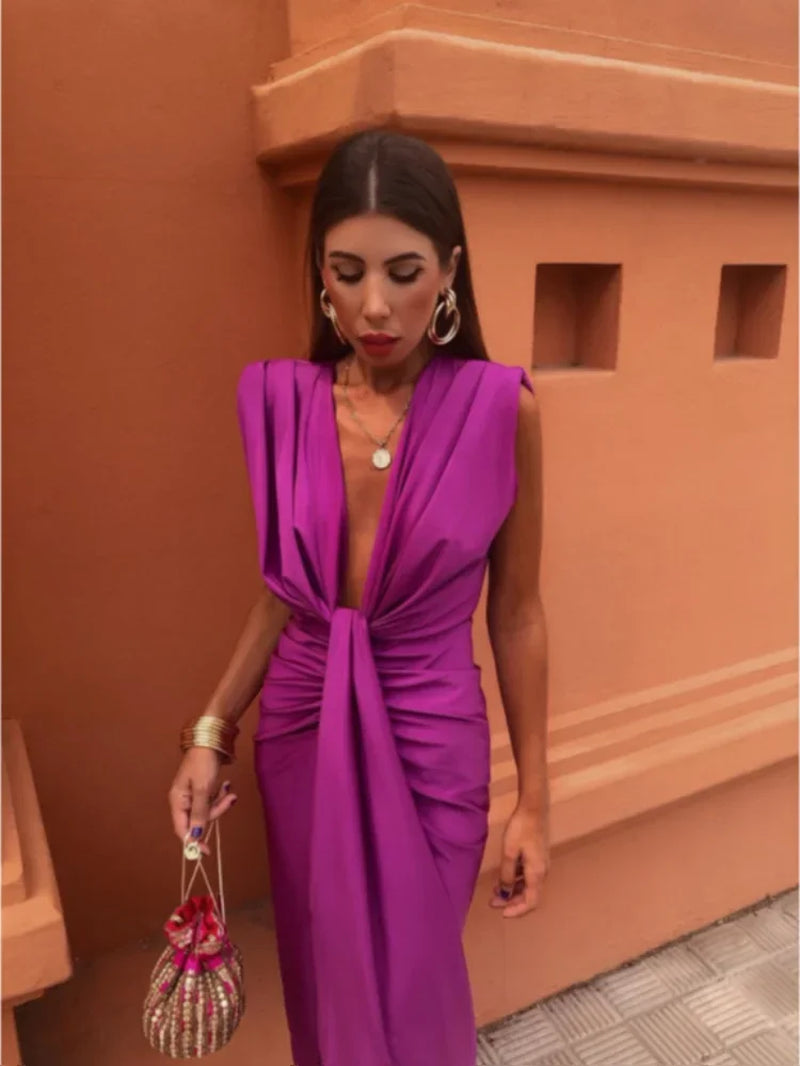Women'S Pleated Maxi Dress | Elegant, Flattering & Perfect for Formal Events