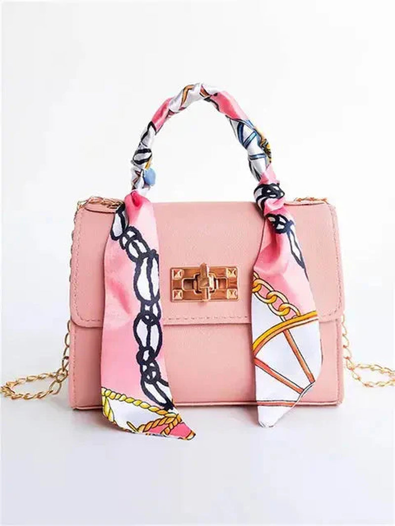 Women’S Crossbody Handbag Faux Leather Chain Strap Spring Shoulder Bag