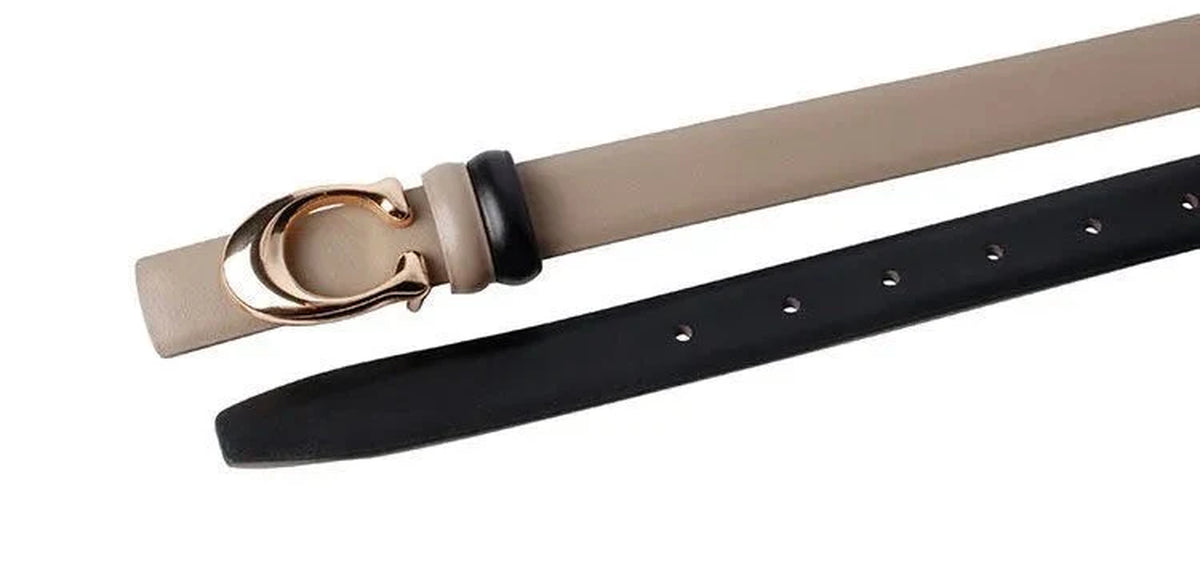 Reversible Thin C-Buckle Belt