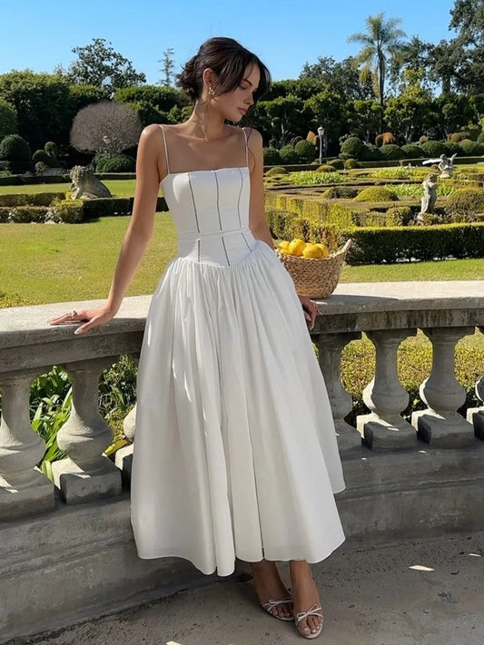 Katherine | Women Wedding Guest Corset Midi Dress