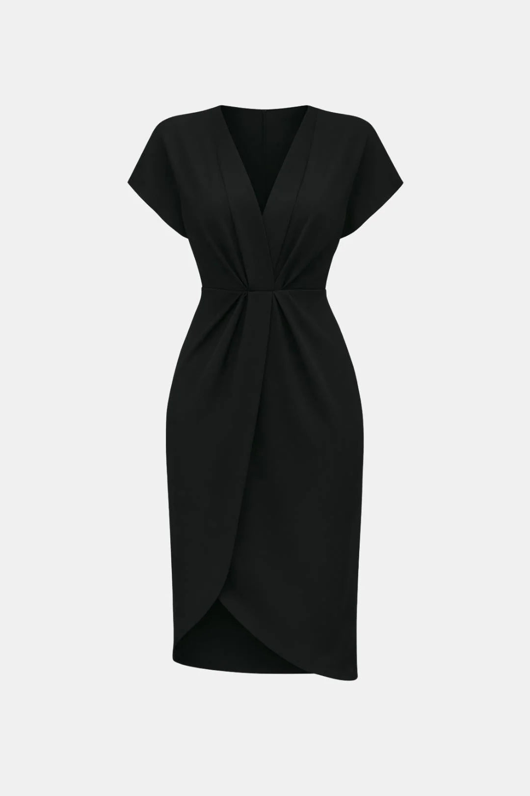Meliora - Wrap Tie Waist Short Sleeve Midi Dress