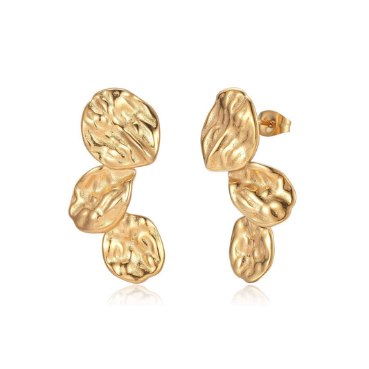 Alouette - Gold Sculptural Statement Earrings