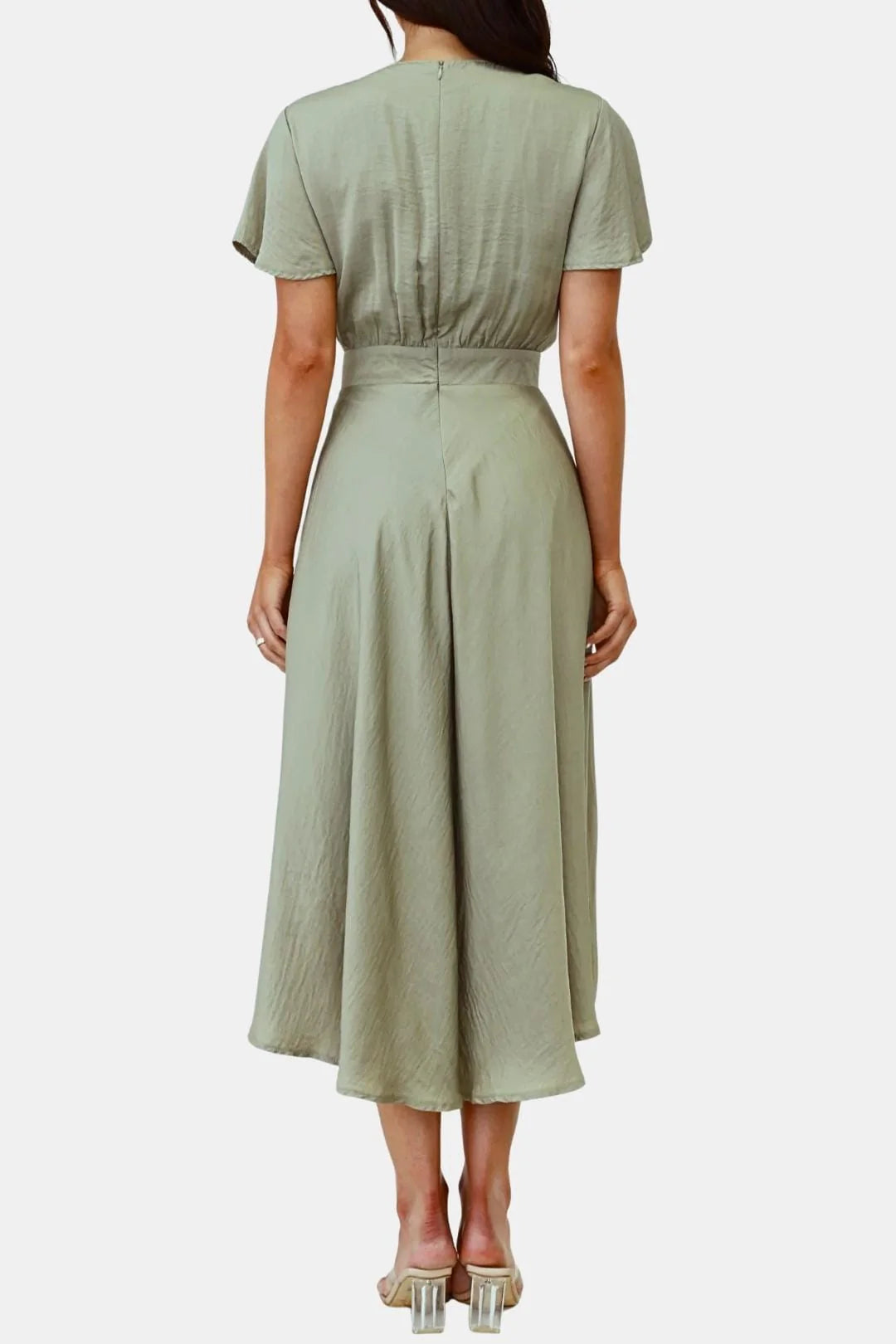 Sophia - Flowing Empire Waist Midi Dress