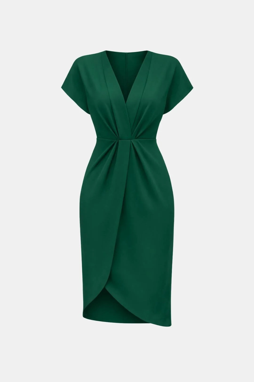 Meliora - Wrap Tie Waist Short Sleeve Midi Dress
