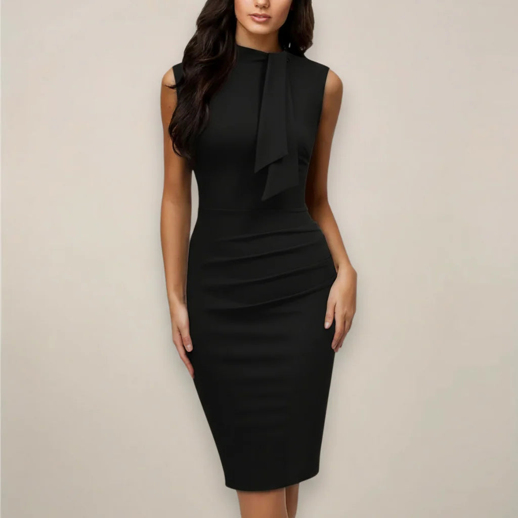 Women'S Sleeveless Cocktail Midi Dress